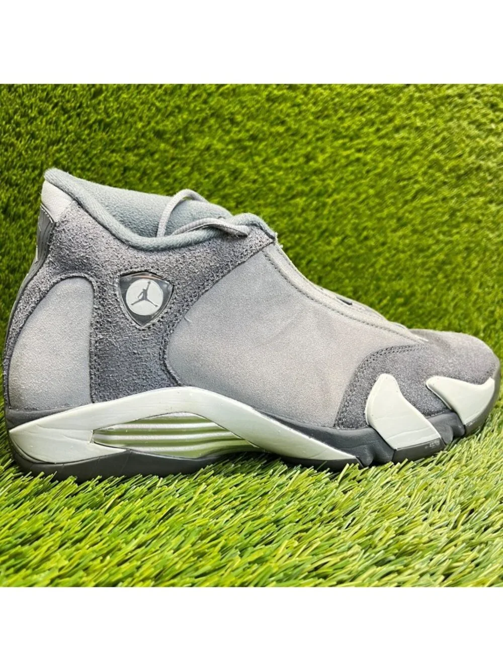 Nike Air Jordan‎ 14 Retro Mens Size 9 Flint Gray White Basketball Shoes Sneakers